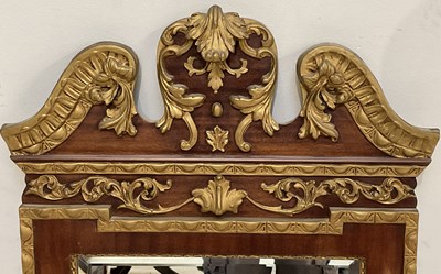 Lot 28 - A 19th century style mahogany and gilt work...