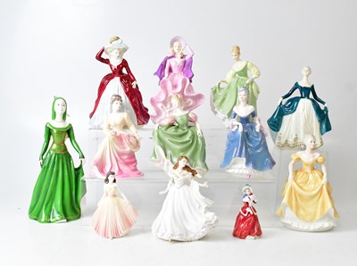 Lot 232 - Various porcelain figures of ladies, to...