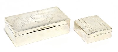 Lot 2186 - D BROS; a George V hallmarked silver cigarette...