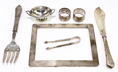 Lot 2078 - A pair of late Victorian hallmarked silver...