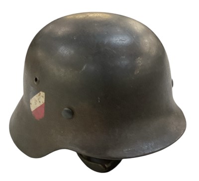 Lot 1295A - A German WWII Luftwaffe M35 double decal...