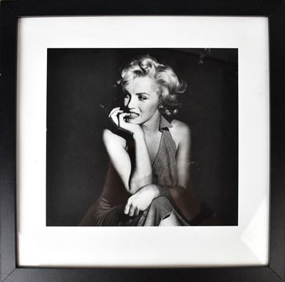 Lot 860 - A black and white print of Marilyn Monroe...