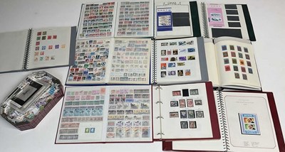 Lot 2103 - Ten stamp albums of world stamps, together...