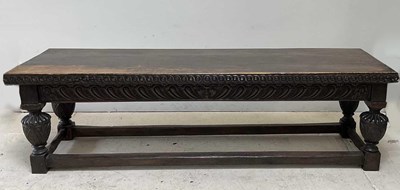Lot 34 - A 17th century and later Continental oak...