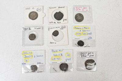 Lot 2517 - A collection of silver coins, including Robert...