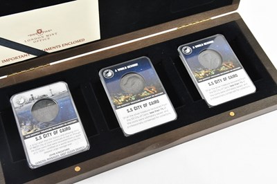 Lot 2574 - S.S. CITY OF CAIRO; a cased set of three...