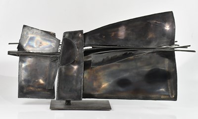 Lot 1222 - ELLEN MCANN; abstract metal sculpture, height...