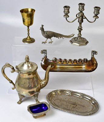Lot 503 - A quantity of silver-plated items, to include...