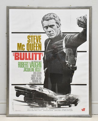 Lot 1472 - STEVE MCQUEEN; a large original French movie...