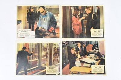 Lot 1498 - STEVE MCQUEEN; four movie still prints on card,...
