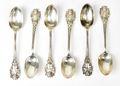 Lot 939 - JOHN ROUND & SONS; a set of six Victorian...