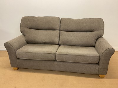 Lot 2768 - G PLAN; a large two seat sofa, upholstered in...