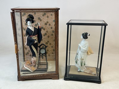 Lot 486 - Two 20th century Japanese figures in...