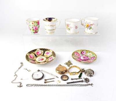 Lot 1244 - A quantity of jewellery, watches and ceramics...