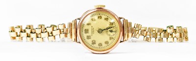 Lot 1154 - CHARMION LEVER; a 9ct gold cocktail watch, the...