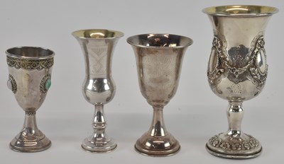 Lot 427 - JACOB FENIGSTEIN; a George V hallmarked silver...