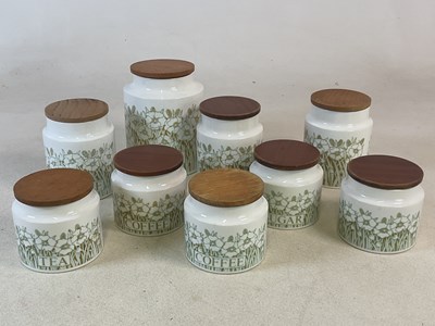 Lot 418 - HORNSEA POTTERY; a group of 'Fleur' pattern...