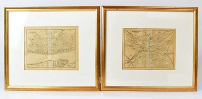 Lot 854 - Two maps by A C Black, Edinburgh, Liverpool,...
