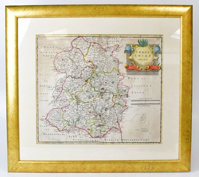 Lot 858 - ROBERT MORDEN; two hand-coloured maps,...