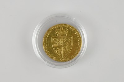 Lot 586 - A George III gold guinea, 1791, diameter 2.4cm,...
