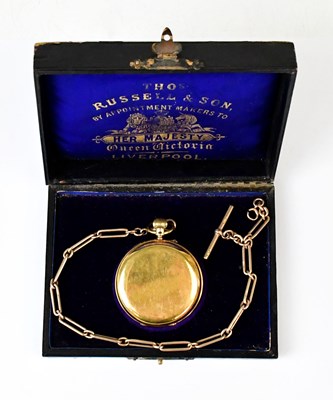 Lot 1150 - THOMAS RUSSELL & SON; an 18ct yellow gold full...