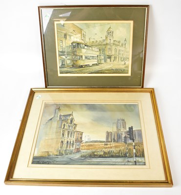 Lot 825 - BRIAN ENTWISTLE (born 1939); two watercolours,...