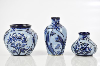 Lot 125 - PHILIP GIBSON FOR MOORCROFT; a small bulbous...