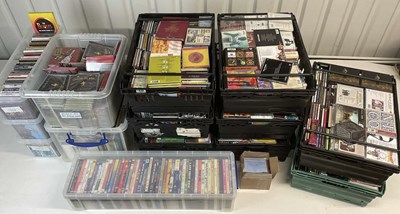 Lot 2480 - A vast amount of music related CDs and DVDs,...