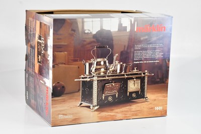 Lot 1577 - MARKLIN; a doll's cook stove, set 1601, boxed.