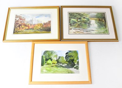 Lot 813 - Three mid/late 20th century watercolours,...
