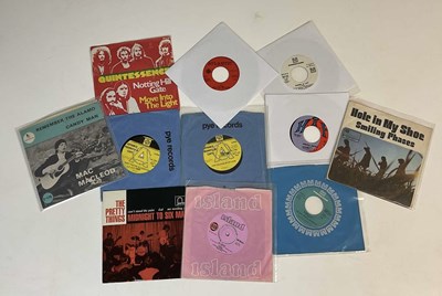 Lot 2481 - ROCK; eleven 45rpm records including a German...