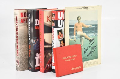 Lot 1457 - MANCHESTER UNITED; a collection of signed...