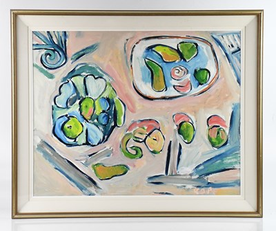 Lot 565 - ELIZABETH COPE (born 1952); oil on board,...