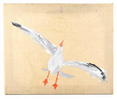 Lot 456 - JACOB SUTTON; oil on canvas, 'Off to Work',...