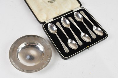 Lot 361 - A hallmarked silver wafer dish, London, 2014,...