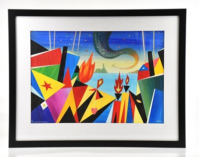 Lot 176 - DAVID WILDE (1913-1974); oil on board, 'Pomons...
