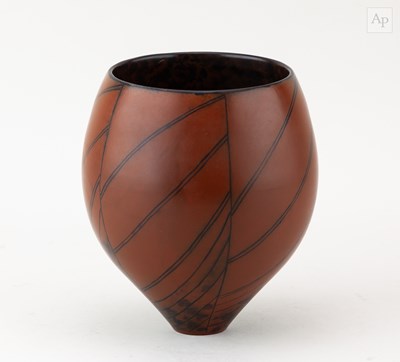 Lot 185 - DUNCAN ROSS (born 1943); a smoke fired vessel...