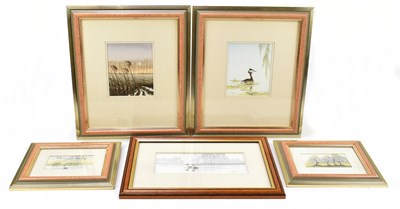 Lot 1360 - SILVIA MANEY; five assorted watercolour drawings