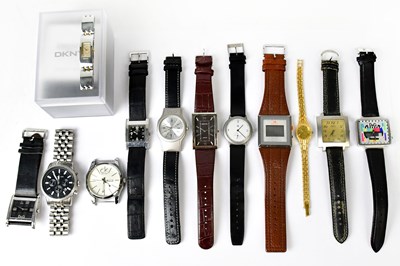 Lot 1176 - A quantity of fashion watches, including a...