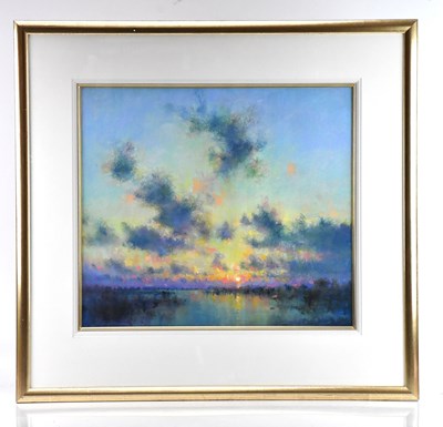 Lot 78 - NORMAN SMITH (born 1949); pastel, ‘Dusk...