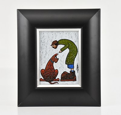Lot 198 - ALBERT BARLOW (born 1944); acrylic on board,...