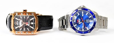 Lot 1171 - VOSTOK; two gentlemen's wristwatches,...