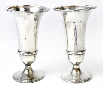 Lot 919 - WALKER & HALL; a pair of George V hallmarked...