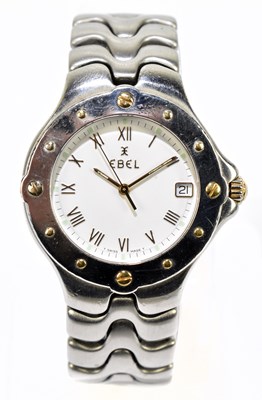 Lot 610 - EBEL; a gentleman's stainless steel 'Sport...