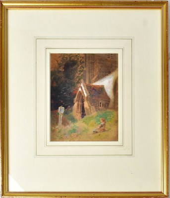 Lot 831 - THOMAS MACKAY (1851-1920); watercolour, girl...