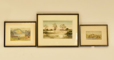 Lot 819 - Three small watercolours comprising burial...