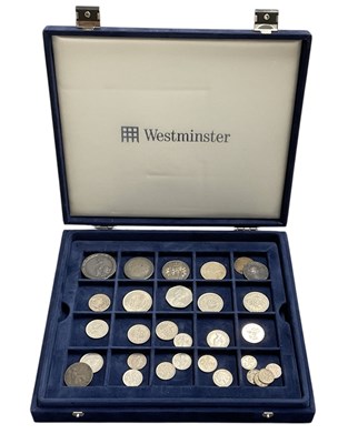 Lot 632 - A collection of George III and later coins,...