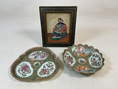 Lot 79 - A late 19th century Chinese trefoil shaped...