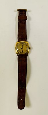 Lot 1114 - OMEGA; a gentleman's vintage gold plated...