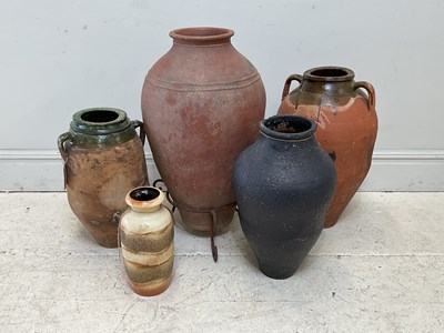 Lot 1685 - A collection of four decorative terracotta...
